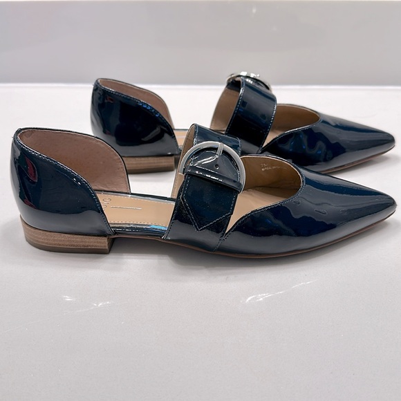 Navy blue patent flats by Paulo size 7 - Picture 4 of 9